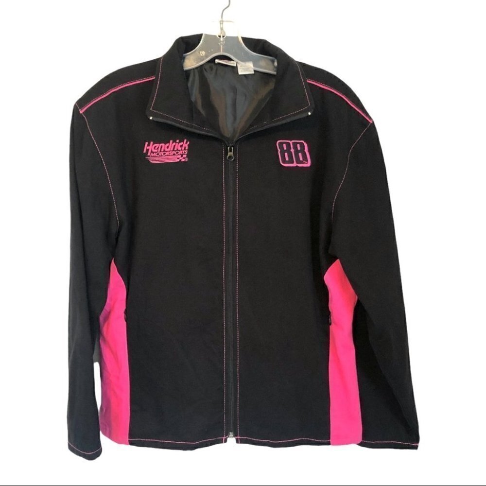Nascar Ladies Bomber Jacket Black #88 Hendrick Motorsports  Ladies M